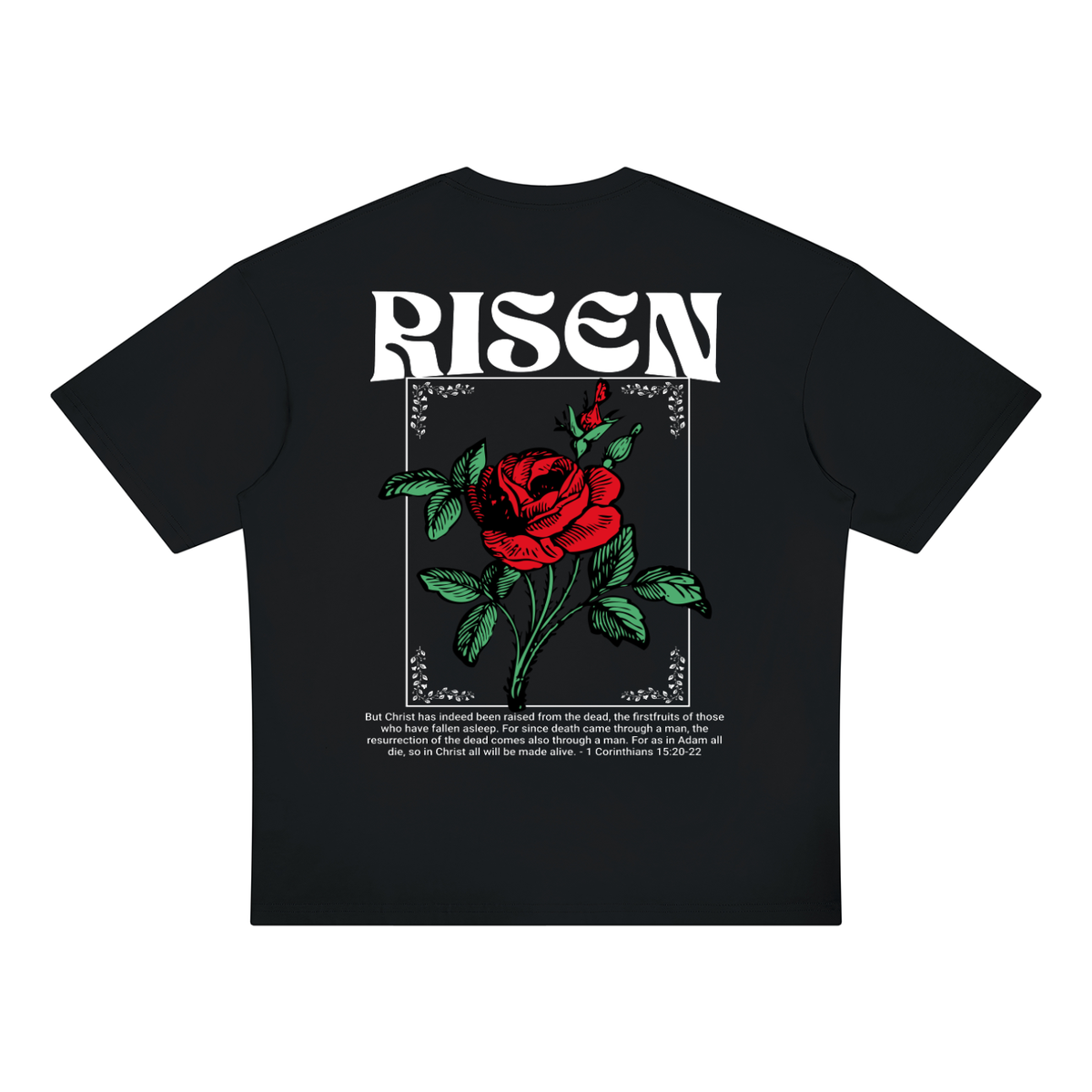 Oversized Risen Rose T-shirt