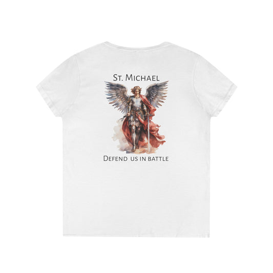 Ladies' V-Neck St. Michael