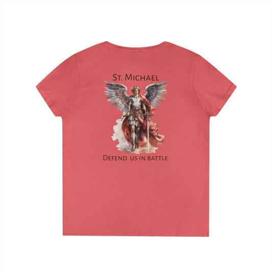 Ladies' V-Neck St. Michael
